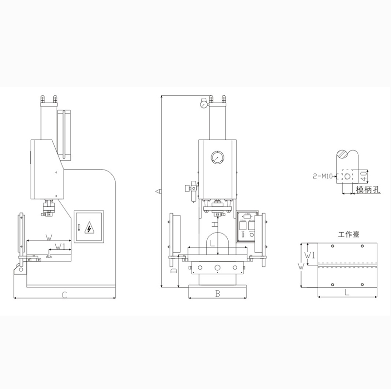 C型桌上型增壓壓床